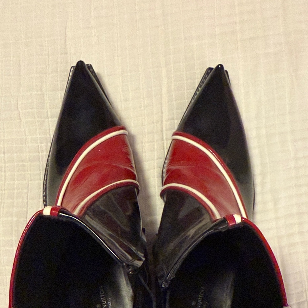 Louis Vuitton Red and Black Women's Boots - Picture 9 of 11